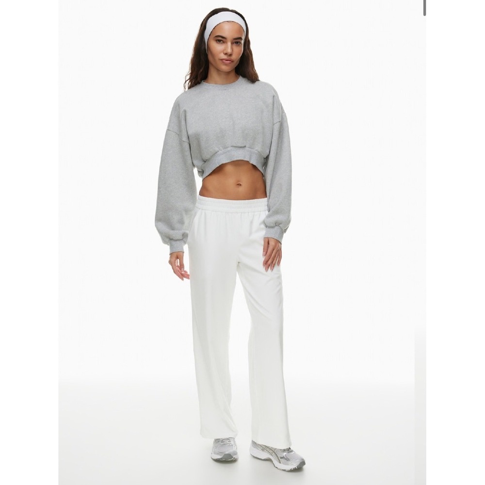 Aritzia Golden TnAction MoveTech Prepare Pant White Wide Leg Sweat-Wicking 2XS